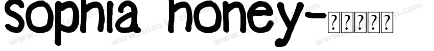 sophia honey字体转换